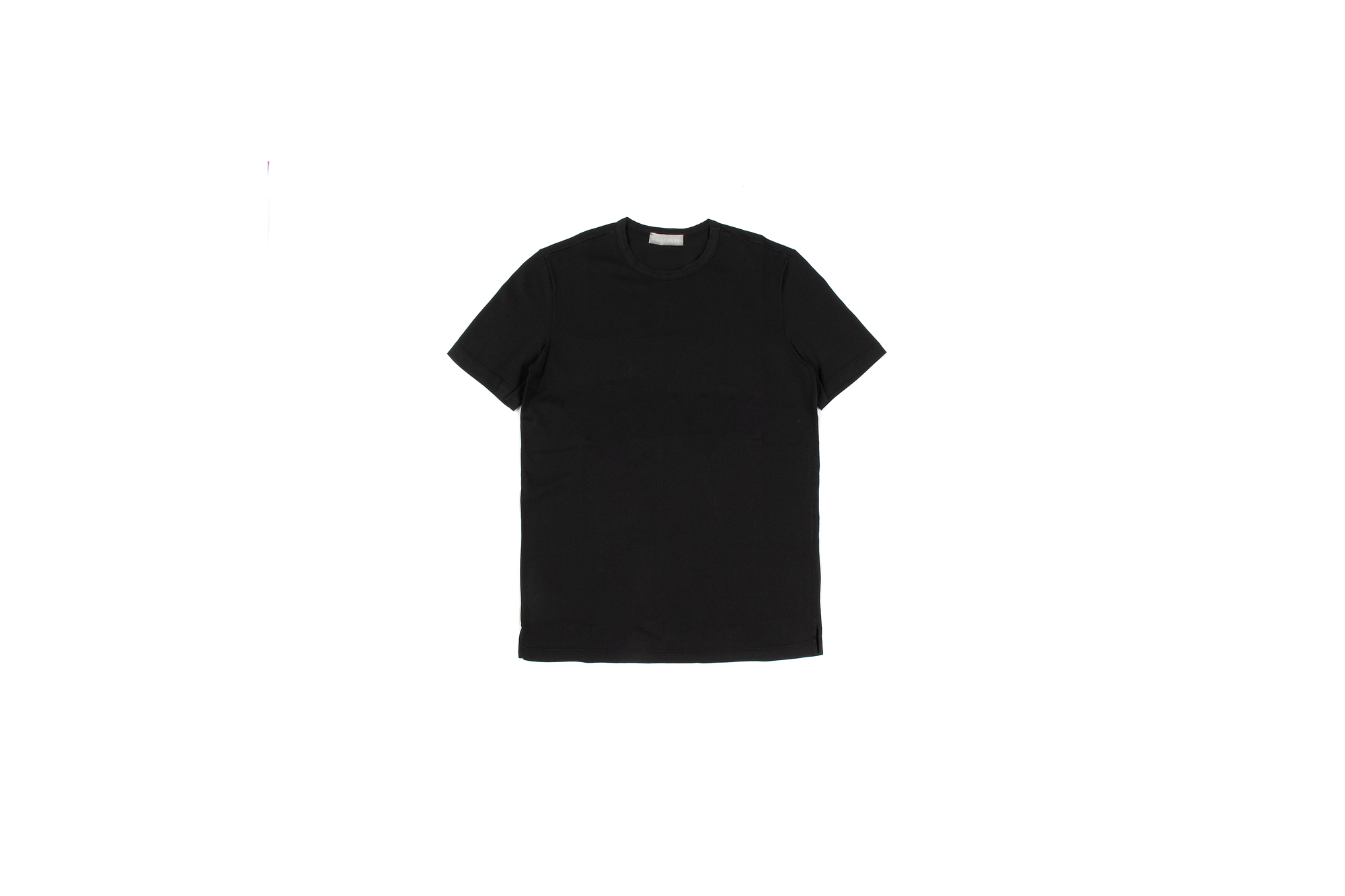 Girelli Bruni (ジレリブルーニ) Crew Neck T-shirt (クルーネック Tシャツ) GIZA 60/2 ギザコットン Tシャツ BLACK (ブラック)　made in italy (イタリア製) 2020秋冬新作 愛知 名古屋 Alto e Diritto アルトエデリット