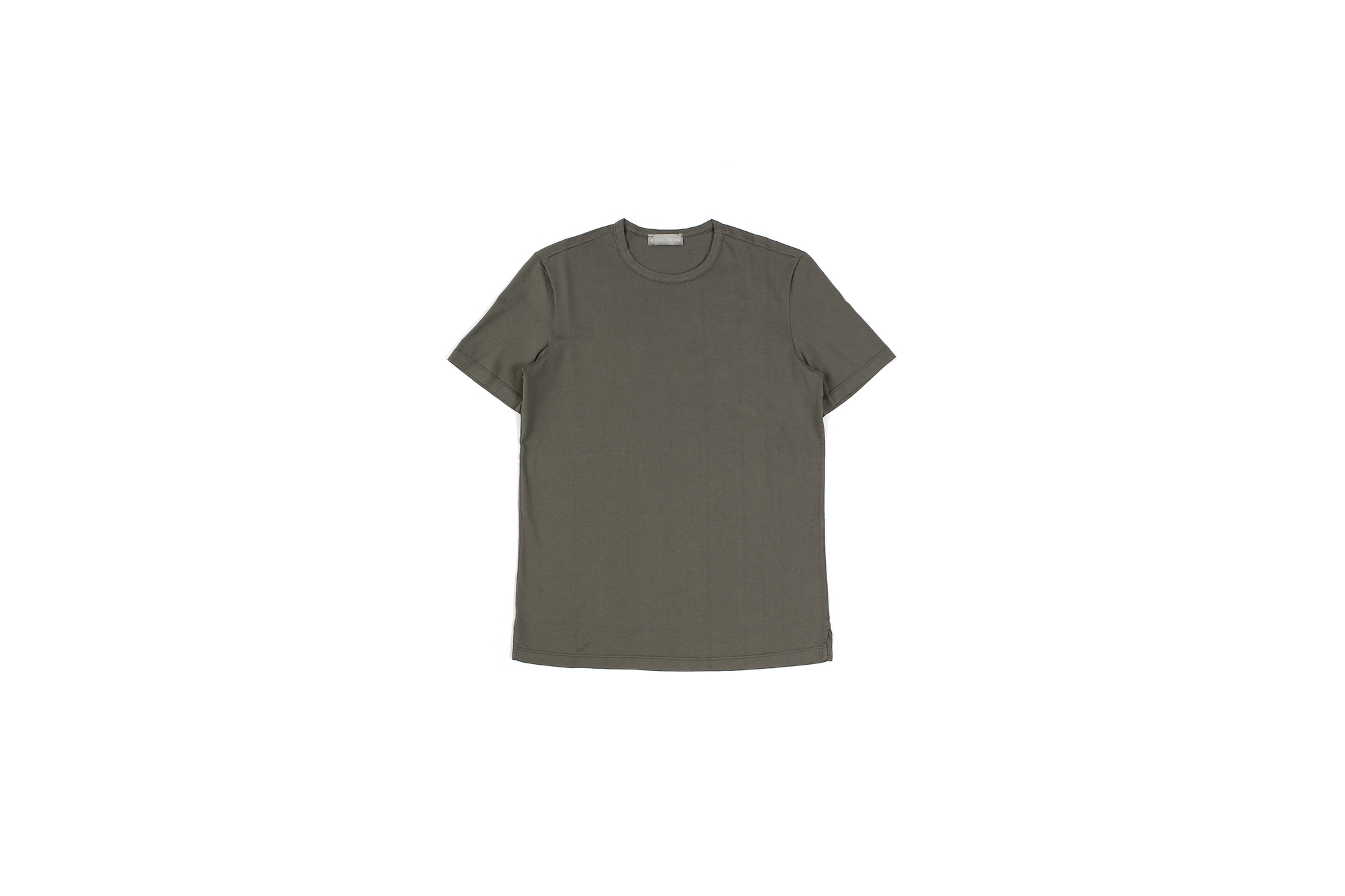 Girelli Bruni (ジレリブルーニ) Crew Neck T-shirt (クルーネック Tシャツ) GIZA 60/2 ギザコットン Tシャツ MILITARY (ミリタリー)　made in italy (イタリア製) 2020秋冬新作  【入荷しました】【フリー分発売開始】 girellibruni 愛知 名古屋 altoediritto アルトエデリット alto e diritto