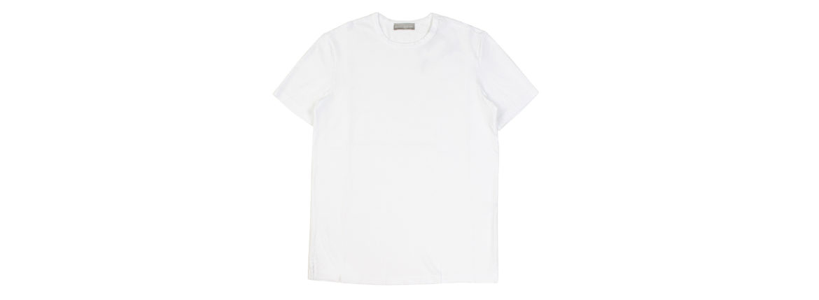 Girelli Bruni (ジレリブルーニ) Crew Neck T-shirt (クルーネック Tシャツ) GIZA 60/2 ギザコットン Tシャツ WHITE (ホワイト)　made in italy (イタリア製) 2020秋冬新作のイメージ