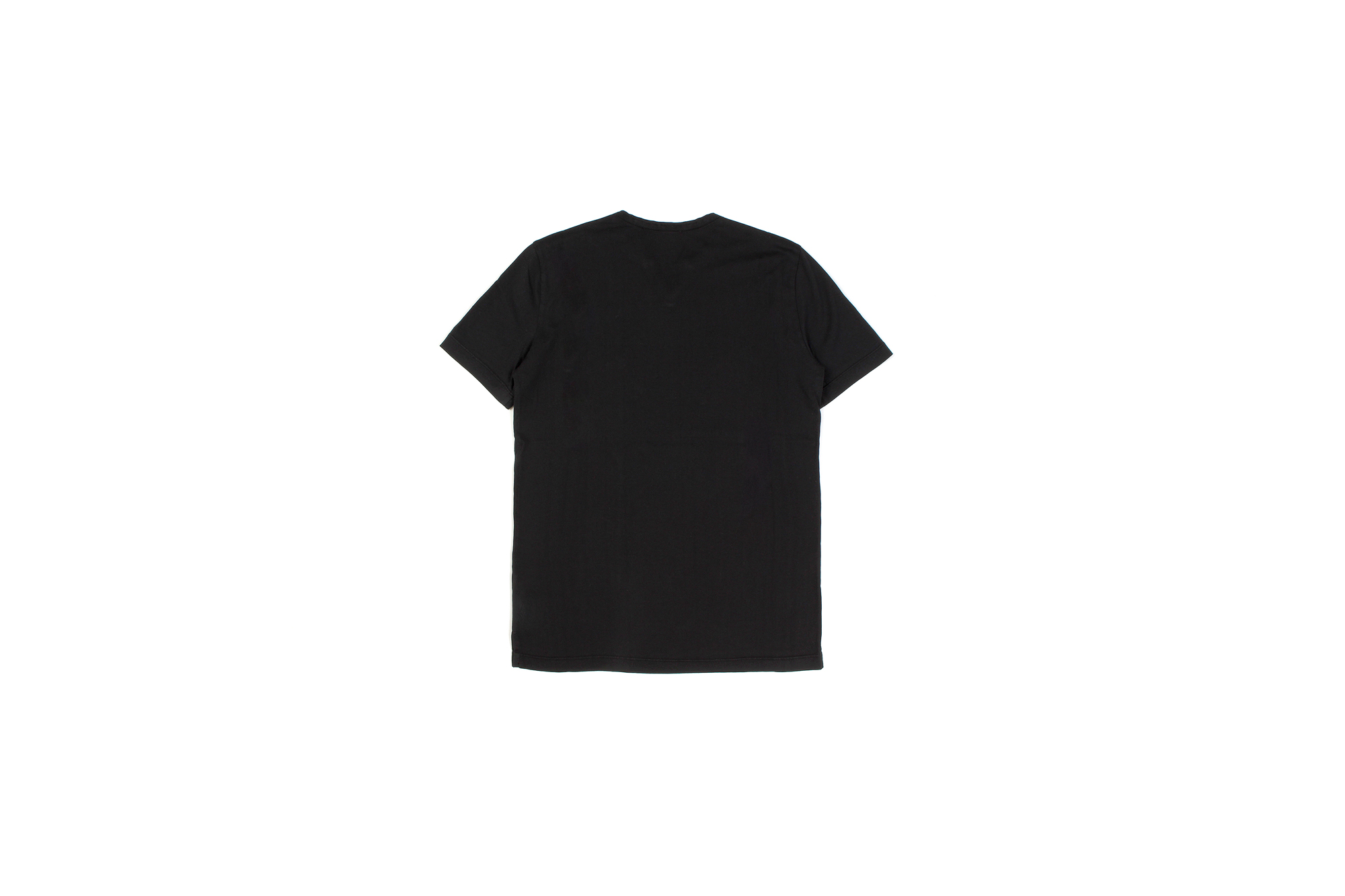 Girelli Bruni (ジレリブルーニ) Key Neck T-shirt (キーネック Tシャツ) GIZA 60/2 ギザコットン キーネックTシャツ BLACK (ブラック)　made in italy (イタリア製) 2020秋冬新作 girellibruni 愛知 名古屋 altoediritto アルトエデリット alto e diritto