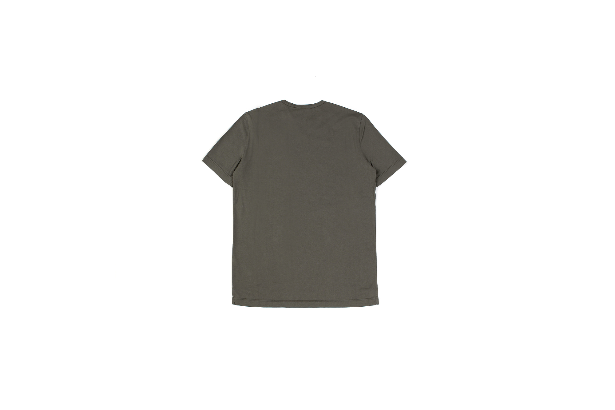 Girelli Bruni (ジレリブルーニ) Key Neck T-shirt (キーネック Tシャツ) GIZA 60/2 ギザコットン キーネックTシャツ MILITARY (ミリタリー)　made in italy (イタリア製) 2020秋冬新作 girellibruni 愛知 名古屋 altoediritto アルトエデリット alto e diritto