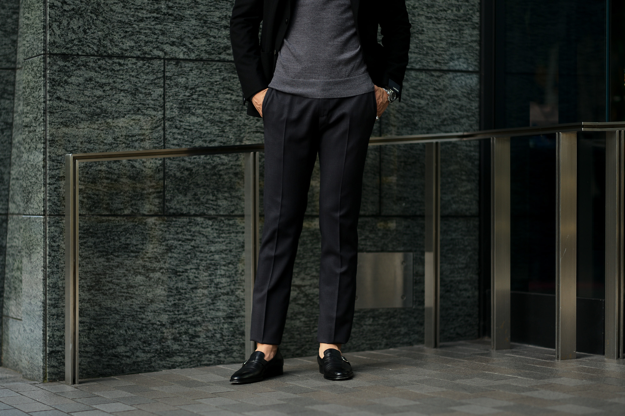 INCOTEX インコテックス N35 SLIM FIT URBAN TRAVELER アーバントラベラー TECHNO TWILL 撥水 ウォッシャブル ナチュラルストレッチ サージウール スラックス CHARCOAL GRAY チャコールグレー・930  2020 秋冬 ご予約受付中