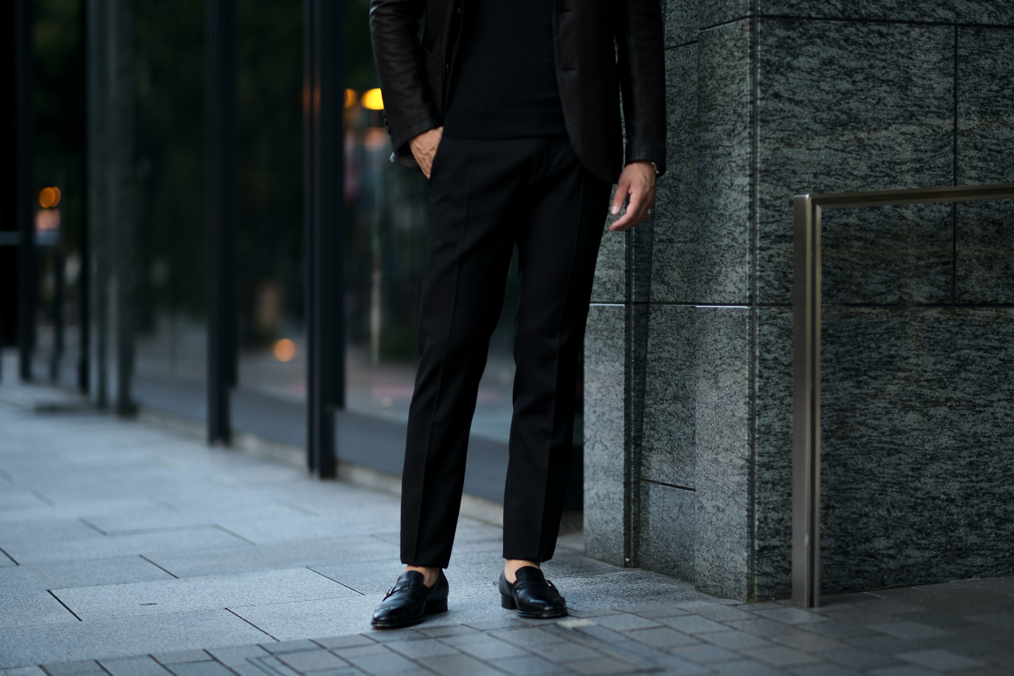 INCOTEX インコテックス N35 SLIM FIT URBAN TRAVELER アーバントラベラー TECHNO TWILL 撥水 ウォッシャブル ナチュラルストレッチ サージウール スラックス BLACK ブラック・990 2020 秋冬 ご予約受付中 愛知　名古屋 altoediritto アルトエデリット