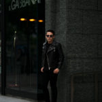 ISAMU KATAYAMA BACKLASH The Line (イサムカタヤマ バックラッシュ ザ・ライン) GUIDI CALF DOUBLE RIDERS No.ALT-215 (グイディ カーフ ダブルライダース) 925 STERLING SILVER (925 スターリングシルバー) レザー ダブルライダース ジャケット BLACK (ブラック) MADE IN JAPAN (日本製) 2020 秋冬新作 【Special Model】【Alto e Diritto別注】のイメージ
