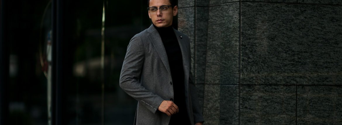 LARDINI (ラルディーニ) EASY WEAR (イージーウエア) Cashmere Jacket カシミア ジャケット GRAY (グレー・900) Made in italy (イタリア製) 2020秋冬新作 愛知 名古屋 altoediritto アルトエデリットカシミヤジャケット