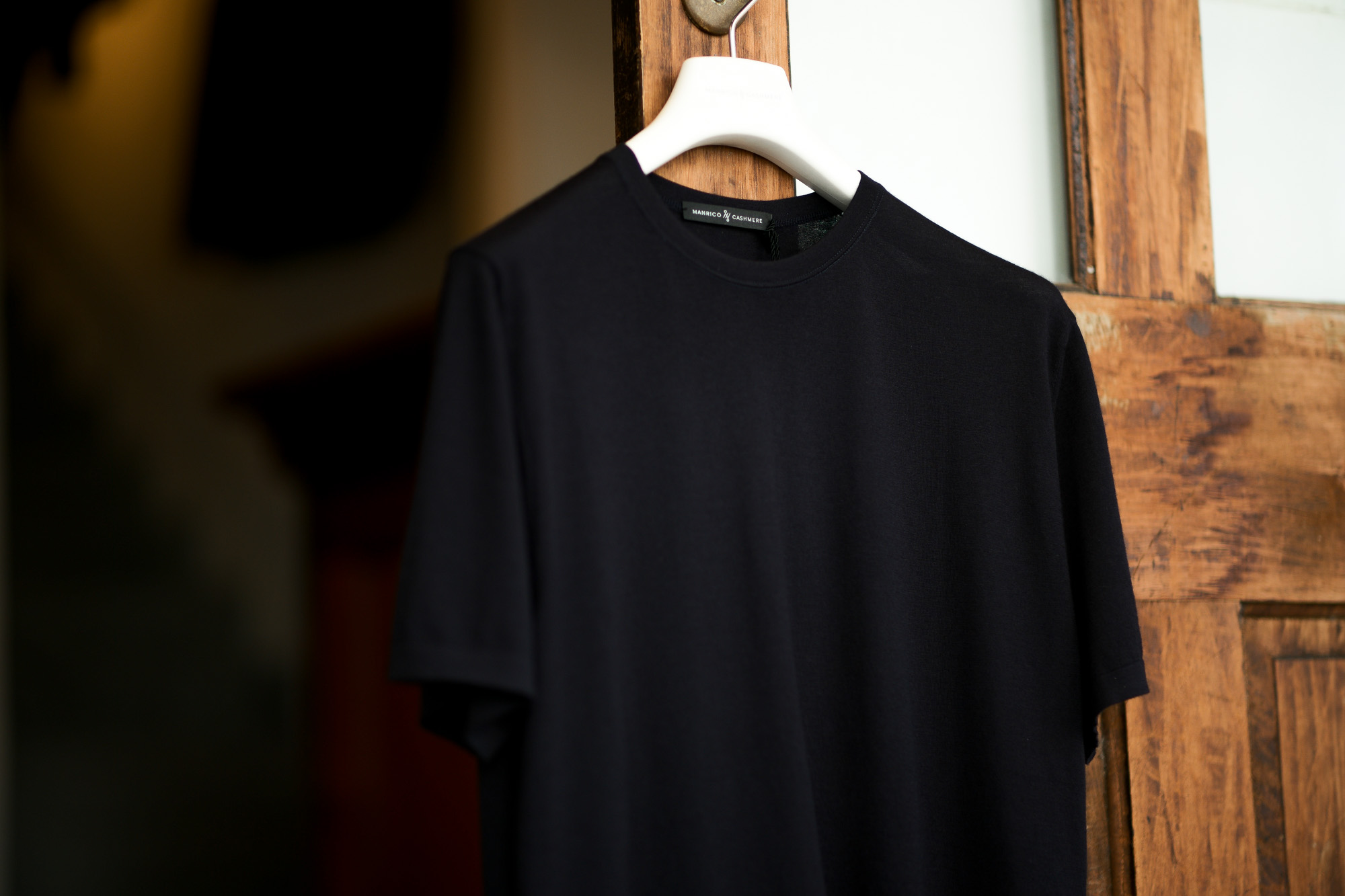 【新品】マンリコカシミヤ manrico cashmere ニットTシャツ XS