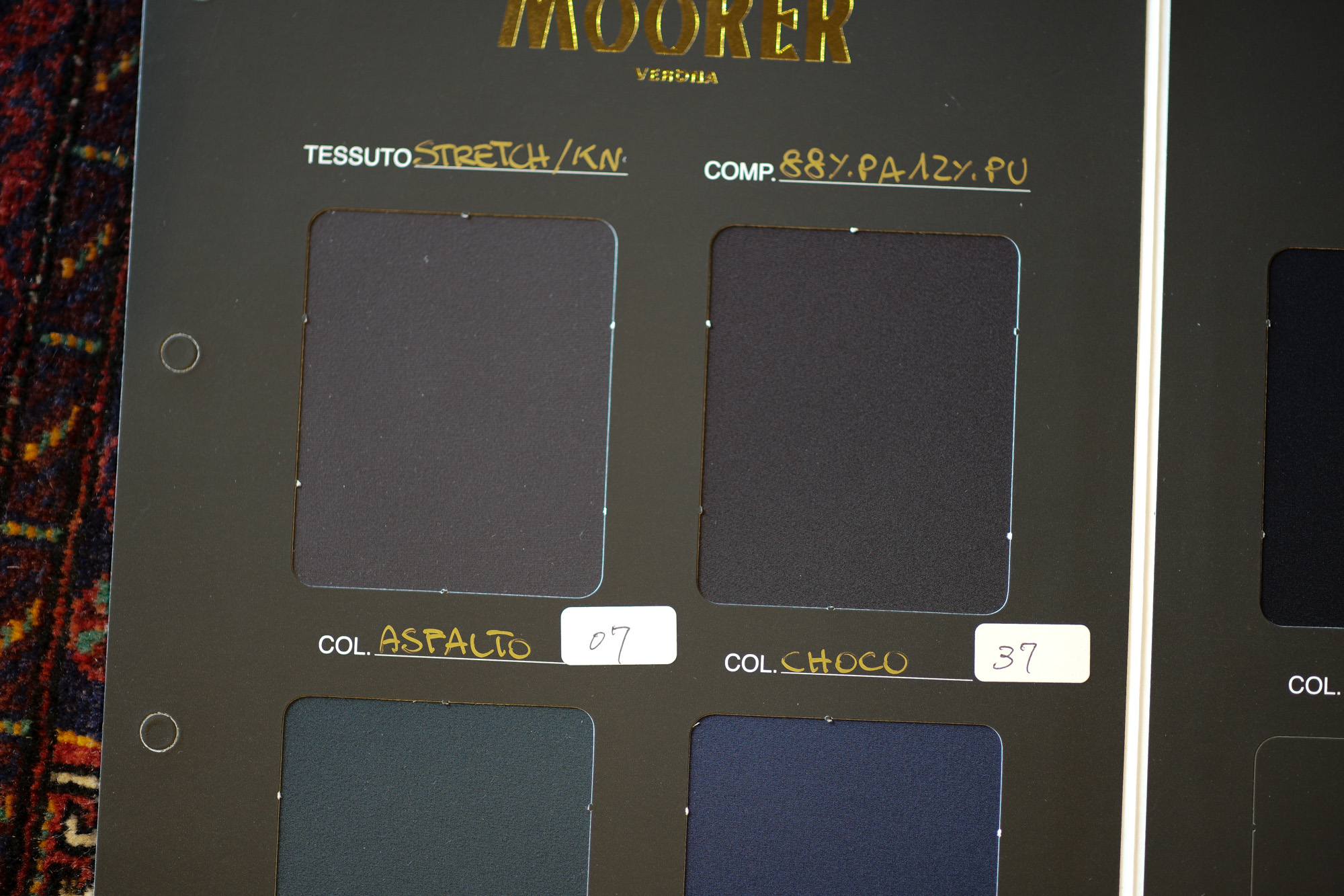 MOORER "CARLOS-KN" Stretch Nylon Valster Jacket 2021SS /// ASPALTO(チャコール・07),CHOCO(ブラウン・37),MALACHITE(グリーン・55),INDACO(ブルー・75),DARK BLUE(ダークブルー・78),NERO(ブラック・08) 【2021 春夏 受注会開催 2020.8.21～2020.8.25】愛知 名古屋 Alto e Diritto アルトエデリット