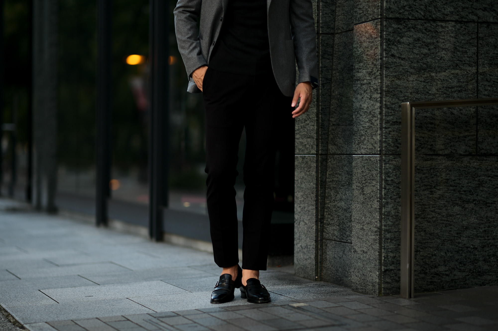 PT TORINO(ピーティートリノ) TRAVELLER (トラベラー) SUPER SLIM FIT (スーパースリムフィット) Stretch Techno Jersey ストレッチ テクノ ジャージ スラックス BLACK (ブラック・0990) 2020 秋冬 【ご予約受付中】愛知 名古屋 altoediritto アルトエデリット