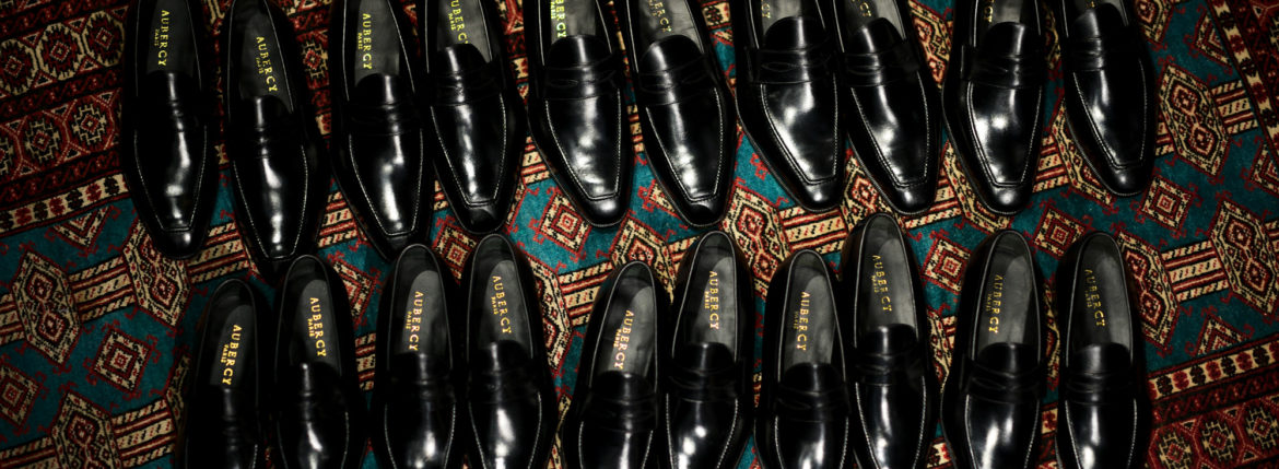 AUBERCY (オーベルシー) LUPIN 3565 Coin Loafer (ルパン) Du Puy Vitello デュプイ社ボックスカーフ ドレスシューズ ローファー NERO (ブラック) made in italy (イタリア製) 2020 秋冬新作のイメージ