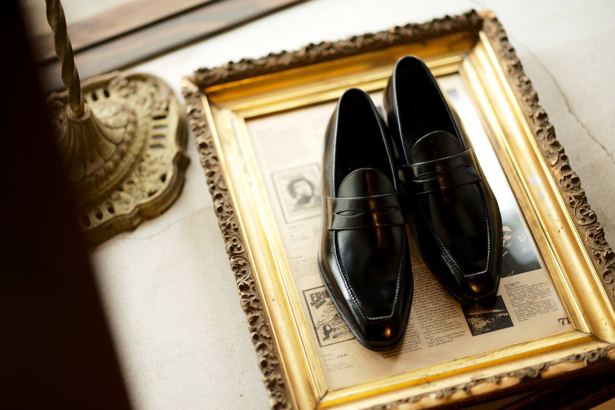 AUBERCY (オーベルシー) LUPIN 3565 Coin Loafer (ルパン) Du Puy Vitello デュプイ社ボックスカーフ ドレスシューズ ローファー NERO (ブラック) made in italy (イタリア製) 2020 秋冬新作 オーベルシー ルパン ヴィッテロレザー カーフレザー コインローファー ブラック ローファー ドレスシューズ 日本代理店 愛知 名古屋 altoediritto アルトエデリット