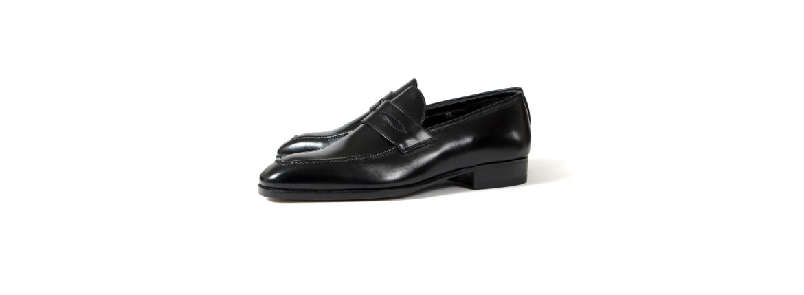 AUBERCY (オーベルシー) LUPIN 3565 Coin Loafer (ルパン) Du Puy Vitello デュプイ社ボックスカーフ ドレスシューズ ローファー NERO (ブラック) made in italy (イタリア製) 2020 秋冬新作 オーベルシー ルパン ヴィッテロレザー カーフレザー コインローファー ブラック ローファー ドレスシューズ 日本代理店 愛知 名古屋 altoediritto アルトエデリット