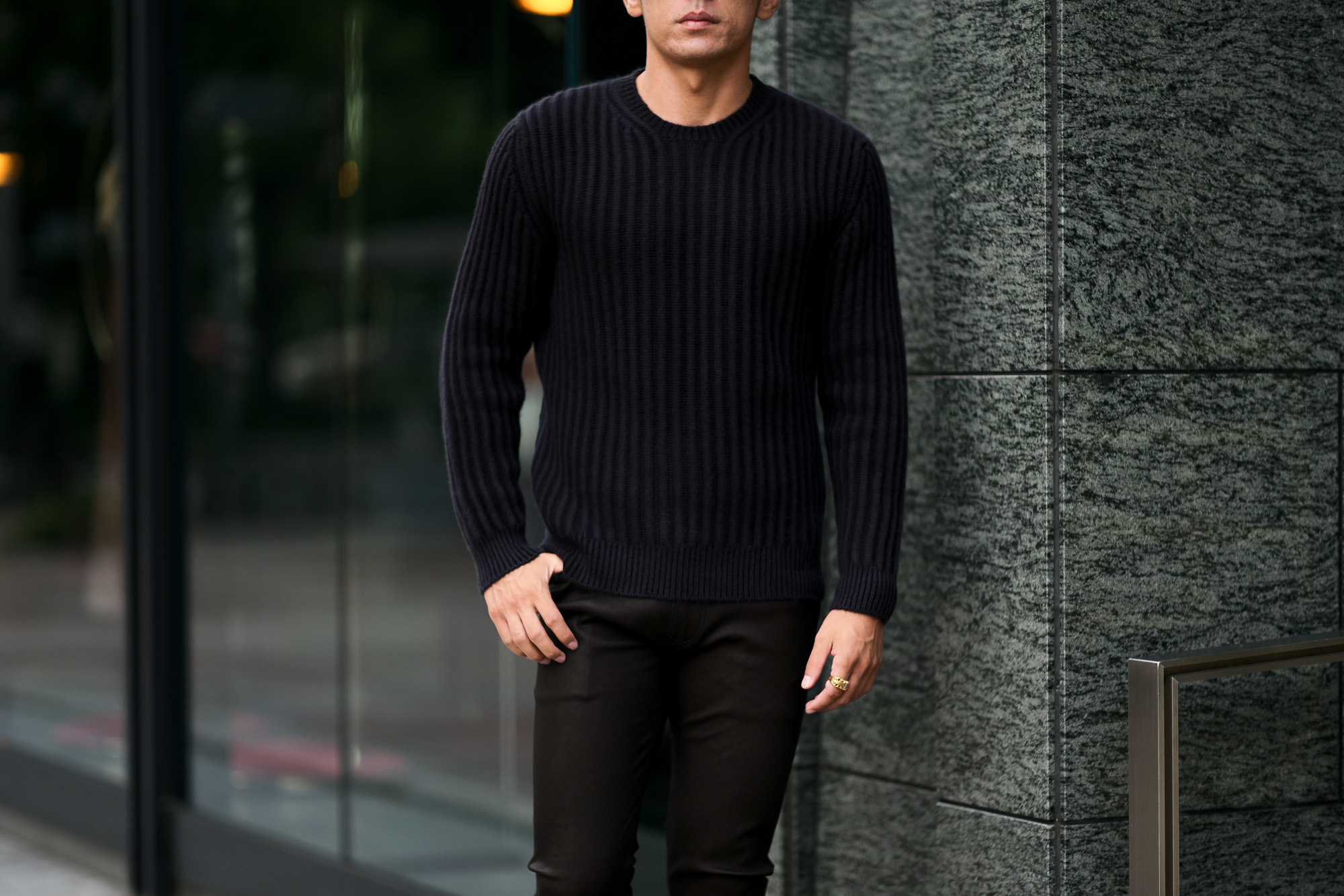 FEDELI (フェデリ) Cashmere Crew Neck Sweater (カシミア クルー