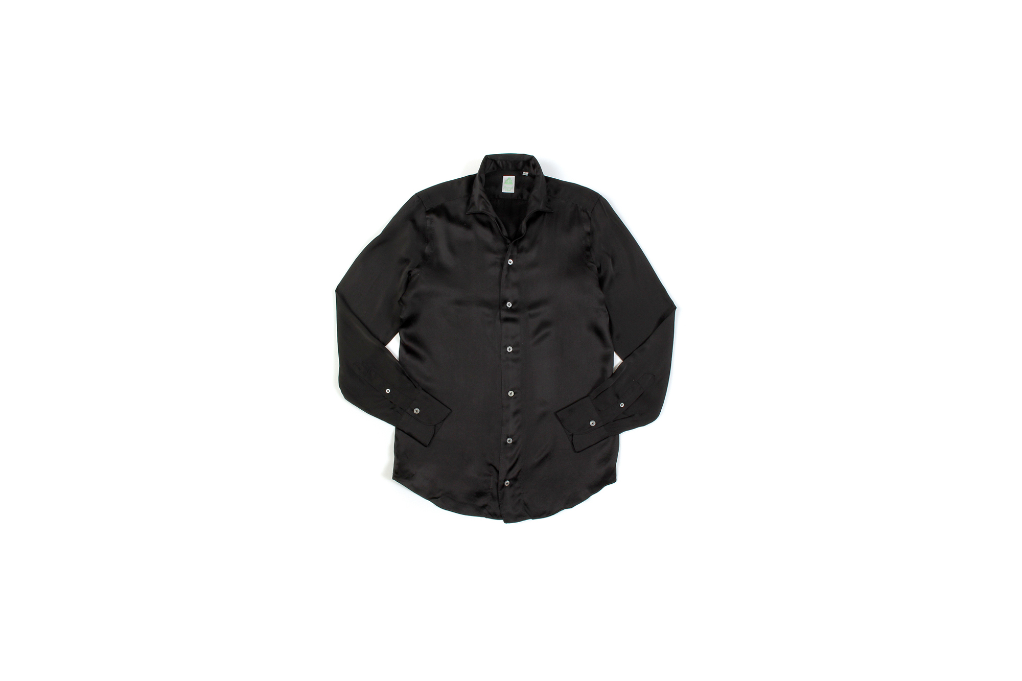 Finamore (フィナモレ) SEUL ITALIAN COLOR SILK SHIRTS シルク ワンピースカラー シャツ BLACK (ブラック・7) made in italy (イタリア製) 2020 秋冬新作 シルクシャツ 愛知 名古屋 Alto e Diritto アルトエデリット altoediritto