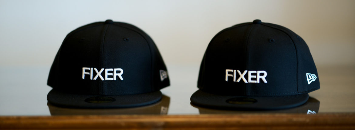 FIXER × NEW ERA (フィクサー × ニューエラ) 59FIFTY®　FNE-01 ベースボールキャップ BLACK × WHITE (ブラック × ホワイト) 【Special Special Special Model】【ご予約開始】【2020.9.26(Sat)～2020.10.11(Sun)】愛知 名古屋 Alto e Diritto アルトエデリット 帽子 キャップ Wネーム スペシャルコラボ