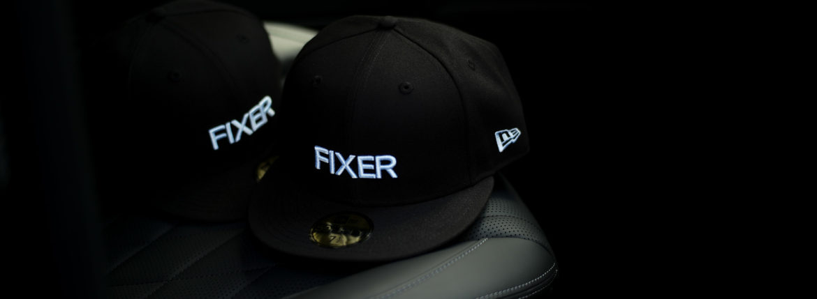 FIXER × NEW ERA (フィクサー × ニューエラ) 59FIFTY®　FNE-01 ベースボールキャップ BLACK × WHITE (ブラック × ホワイト) 【Special Special Special Model】【ご予約開始】【2020.9.26(Sat)～2020.10.11(Sun)】愛知 名古屋 Alto e Diritto アルトエデリット 帽子 キャップ Wネーム スペシャルコラボ