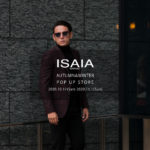 ISAIA (イザイア) GREGORY (グレゴリー)  ウールシルク チェック シングル ジャケット RED × GRAY  (レッド × グレー・980) Made in italy (イタリア製) 2020 秋冬 【”ISAIA” AUTUMN&WINTER POP UP STORE】【2020,10.17(Sat)～2020.11.1(Sun)】のイメージ