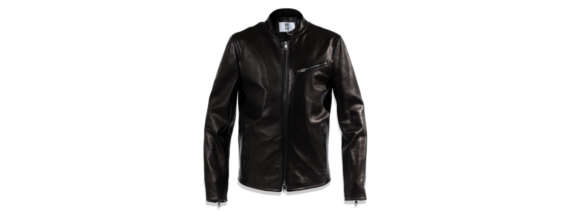 MOLEC (モレック) Single Leather Jacket (シングル レザージャケット) PLONGE Lambskin プロンジェラムレザー シングル ライダース ジャケット NERO (ブラック) Made in italy (イタリア製) 2020 秋冬新作 愛知 名古屋 Alto e Diritto アルトエデリット ライダースジャケット