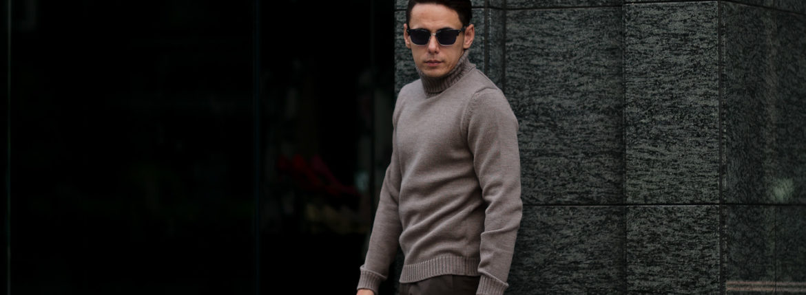 ZANONE(ザノーネ) Turtle Neck Sweater (タートルネックセーター) VIRGIN WOOL 100% ミドルゲージ ウールニット セーター GREGE (グレージュ・Z2873) made in italy (イタリア製) 2020 秋冬 【ご予約受付中】愛知 名古屋 altoediritto アルトエデリット タートル