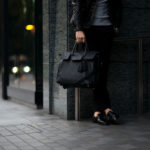 ACATE × cuervo bopoha (アカーテ × クエルボ ヴァローナ) GHIBLI (ギブリ) Montblanc leather (モンブランレザー) トートバッグ レザーバッグ NERO (ネロ) MADE IN ITALY (イタリア製) 2020 AW 【Special Special Special Model】のイメージ