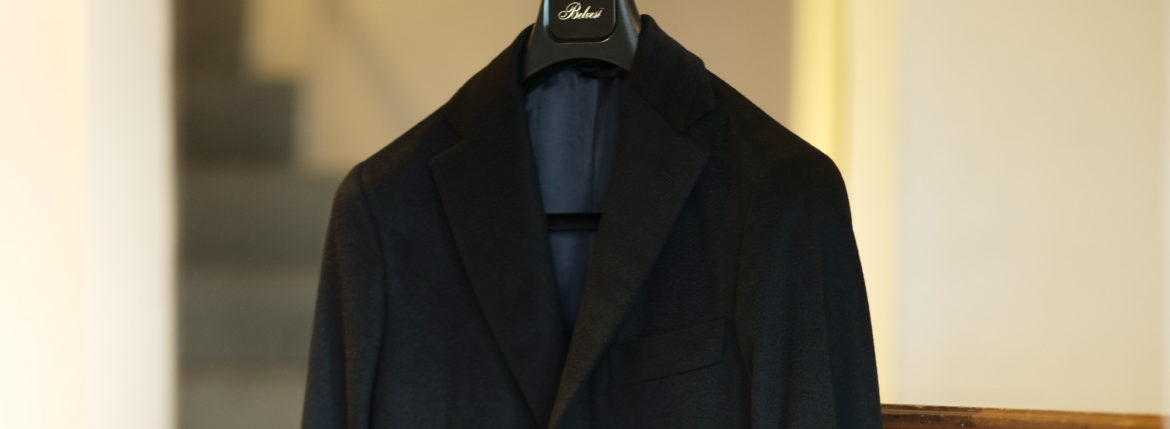 BELVEST (ベルベスト) Cashmere Chester coat カシミア シングルチェスターコート NAVY (ネイビー) Made in italy (イタリア製) 2020 秋冬新作 【Special Model】【入荷しました】【フリー分発売開始】のイメージ