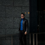 cuervo bopoha (クエルボ ヴァローナ) Satisfaction Leather Collection (サティスファクション レザー コレクション) TOM (トム) BUFFALO LEATHER (バッファロー レザー) シングル ライダース ジャケット BLACK (ブラック) MADE IN JAPAN (日本製) 2020 秋冬新作のイメージ