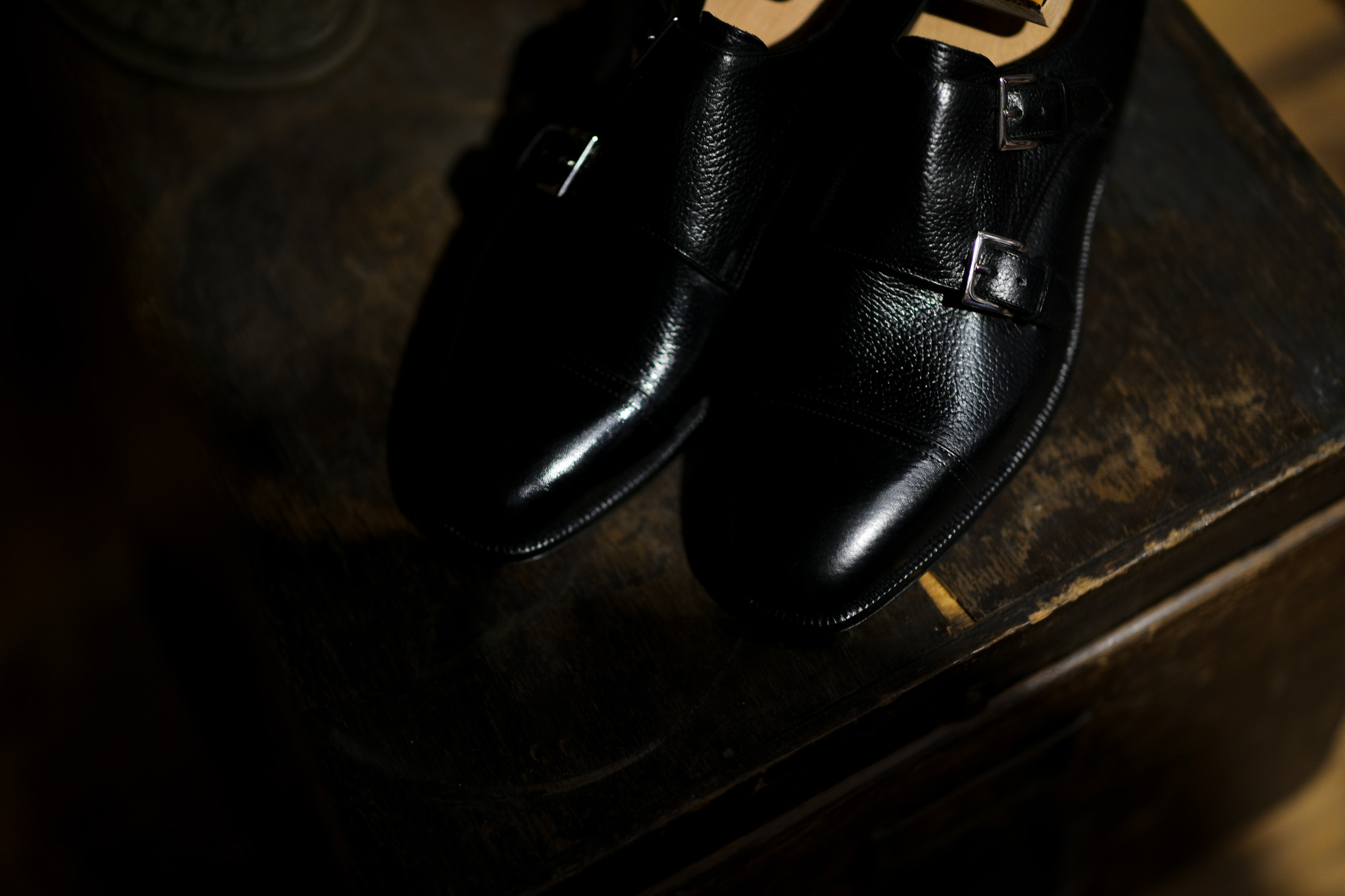 ENZO BONAFE (エンツォボナフェ) ART.EB-02 Double Monk Strap Shoes INCA Leather ダブルモンクストラップシューズ NERO (ブラック) made in italy (イタリア製) 2020 愛知 名古屋 Alto e Diritto アルトエデリット ドレスシューズ