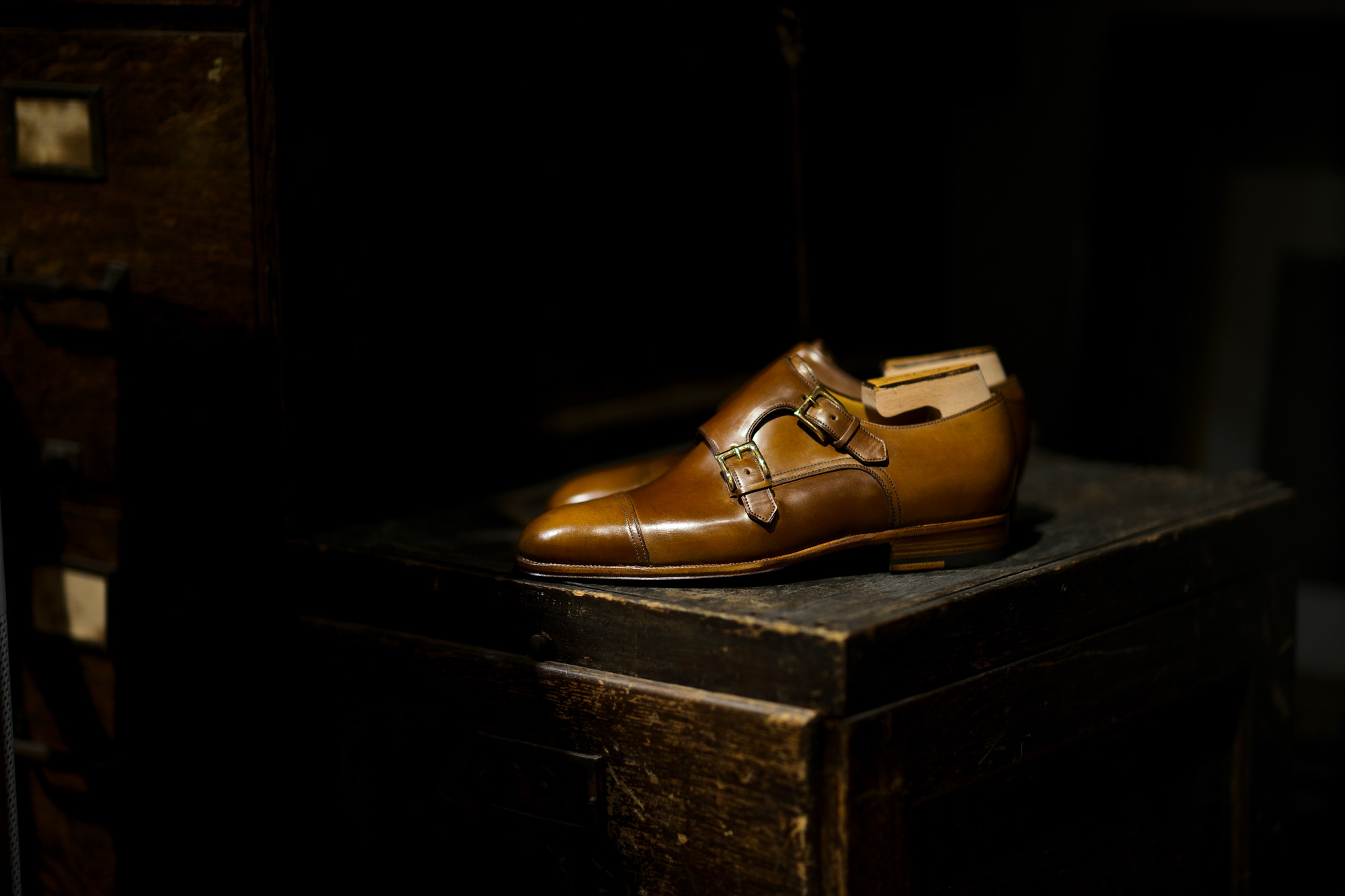 ENZO BONAFE (エンツォボナフェ) ART.EB-27 Double Monk Strap Shoes Horween Shell Cordovan Leather ホーウィン社シェルコードバンレザー ダブルモンクストラップシューズ BOURBON (バーボン) made in italy (イタリア製) 2020 愛知 名古屋 Alto e Diritto アルトエデリット