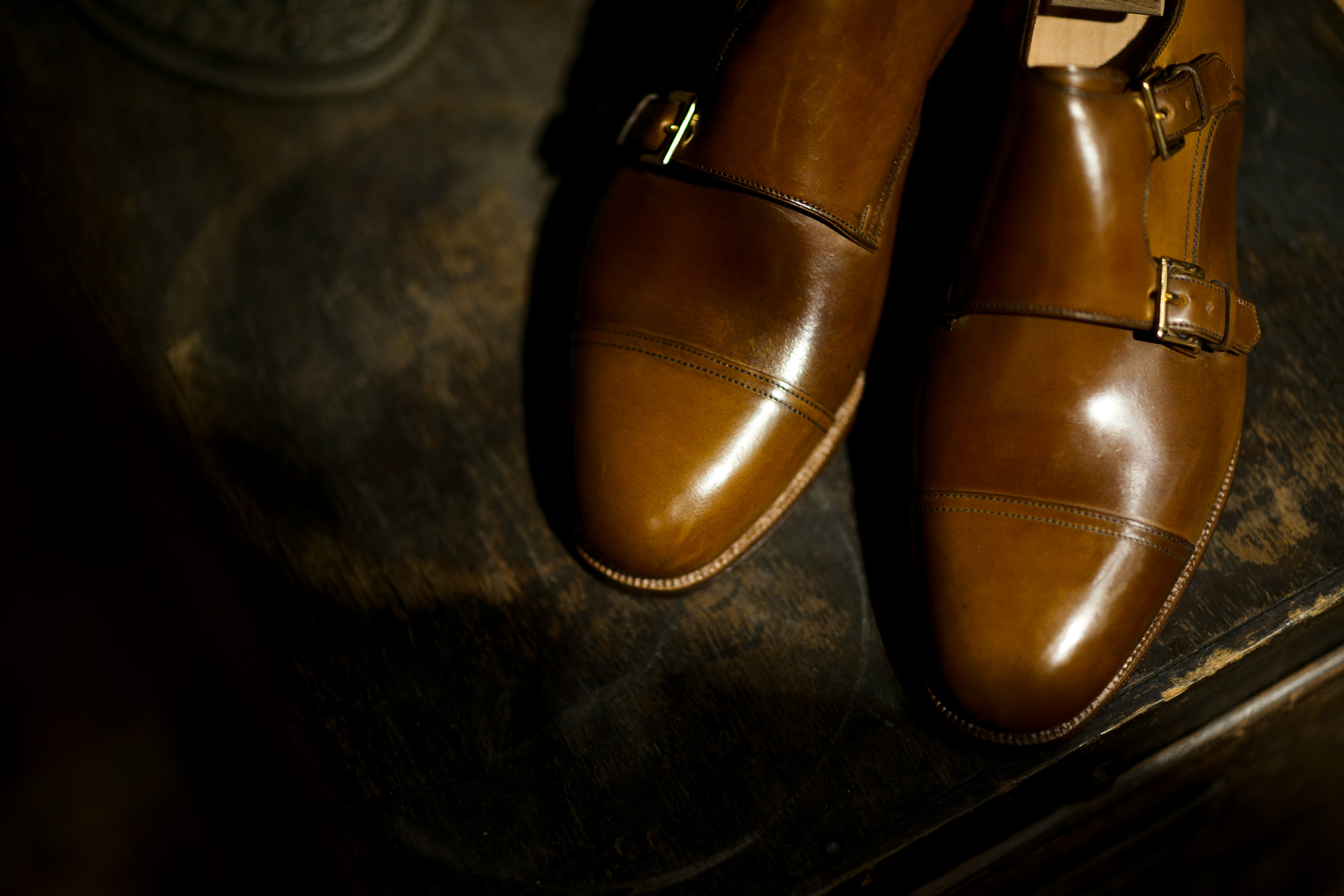 ENZO BONAFE (エンツォボナフェ) ART.EB-27 Double Monk Strap Shoes Horween Shell Cordovan Leather ホーウィン社シェルコードバンレザー ダブルモンクストラップシューズ BOURBON (バーボン) made in italy (イタリア製) 2020 愛知 名古屋 Alto e Diritto アルトエデリット