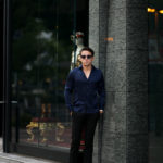 Finamore (フィナモレ) SEUL ITALIAN COLOR SILK SHIRTS シルク ワンピースカラー シャツ NAVY (ネイビー・5) made in italy (イタリア製) 2020 秋冬新作のイメージ