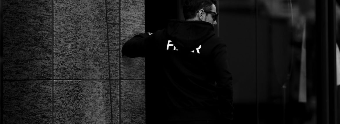 FIXER (フィクサー) FPK-02(エフピーケー02) Sweat Hoodie スウェットフーディー BLACK (ブラック) 愛知 名古屋 altoediritto アルトエデリット パーカー プリントロゴ ロゴプリント 肉厚 裏サーマル 2rd coming soon