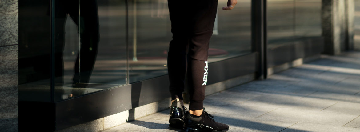 FIXER フィクサー FPT-01 エフピーティー01 Technical Jersey Jogger Pants テクニカルジャージー ジョガーパンツ BLACK ブラック 愛知　名古屋 Alto e Diritto アルトエデリット ジャージ スウェットパンツ