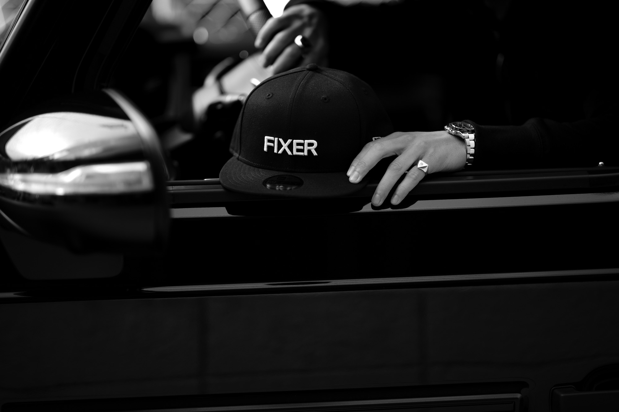 FIXER × NEW ERA (フィクサー × ニューエラ) 59FIFTY®　FNE-01 ベースボールキャップ BLACK × WHITE (ブラック × ホワイト) 【Special Special Special Model】【ご予約開始します】【2020.10.31(Sat)～2020.11.15(Sun)】愛知 名古屋 Alto e Diritto altoediritto アルトエデリット