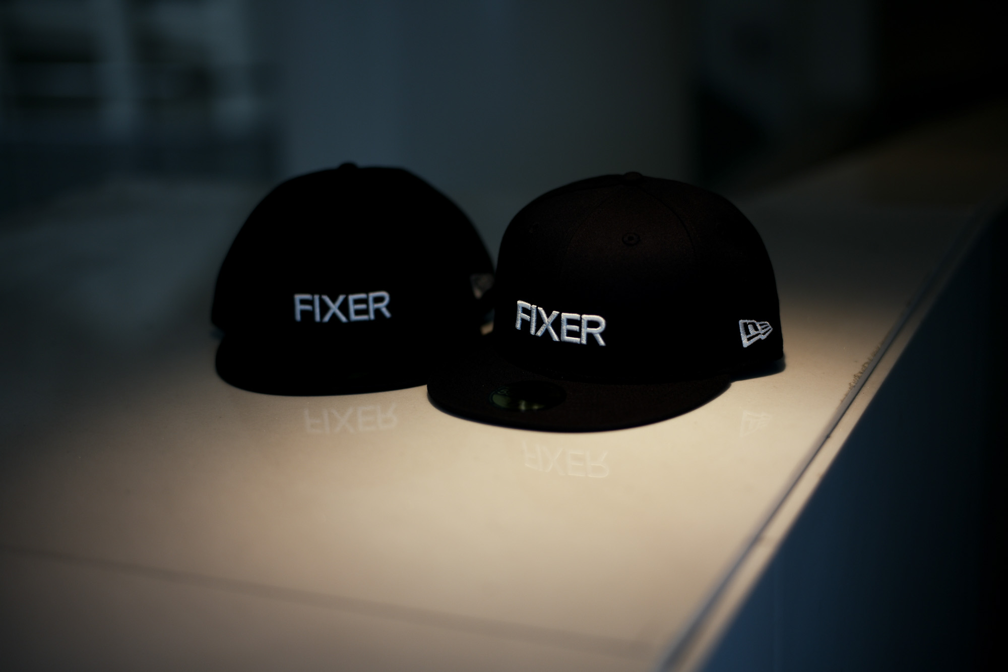 FIXER × NEW ERA (フィクサー × ニューエラ) 59FIFTY®　FNE-01 ベースボールキャップ BLACK × WHITE (ブラック × ホワイト) 【Special Special Special Model】【ご予約開始】【2020.9.26(Sat)～2020.10.11(Sun)】愛知 名古屋 Alto e Diritto アルトエデリット 帽子 キャップ Wネーム スペシャルコラボ