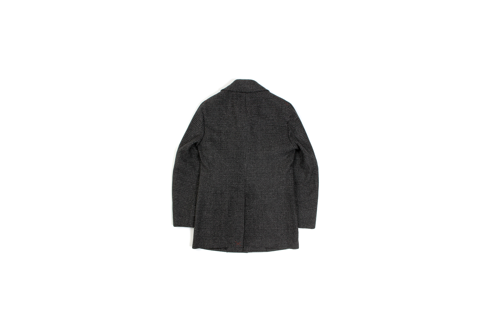 ISAIA (イザイア) CAPPOTTO (カッポット) グレンチェック フラノウール カーコート BLACK (ブラック・990) Made in italy (イタリア製) 2020 秋冬新作 愛知 名古屋 altoediritto アルトエデリット