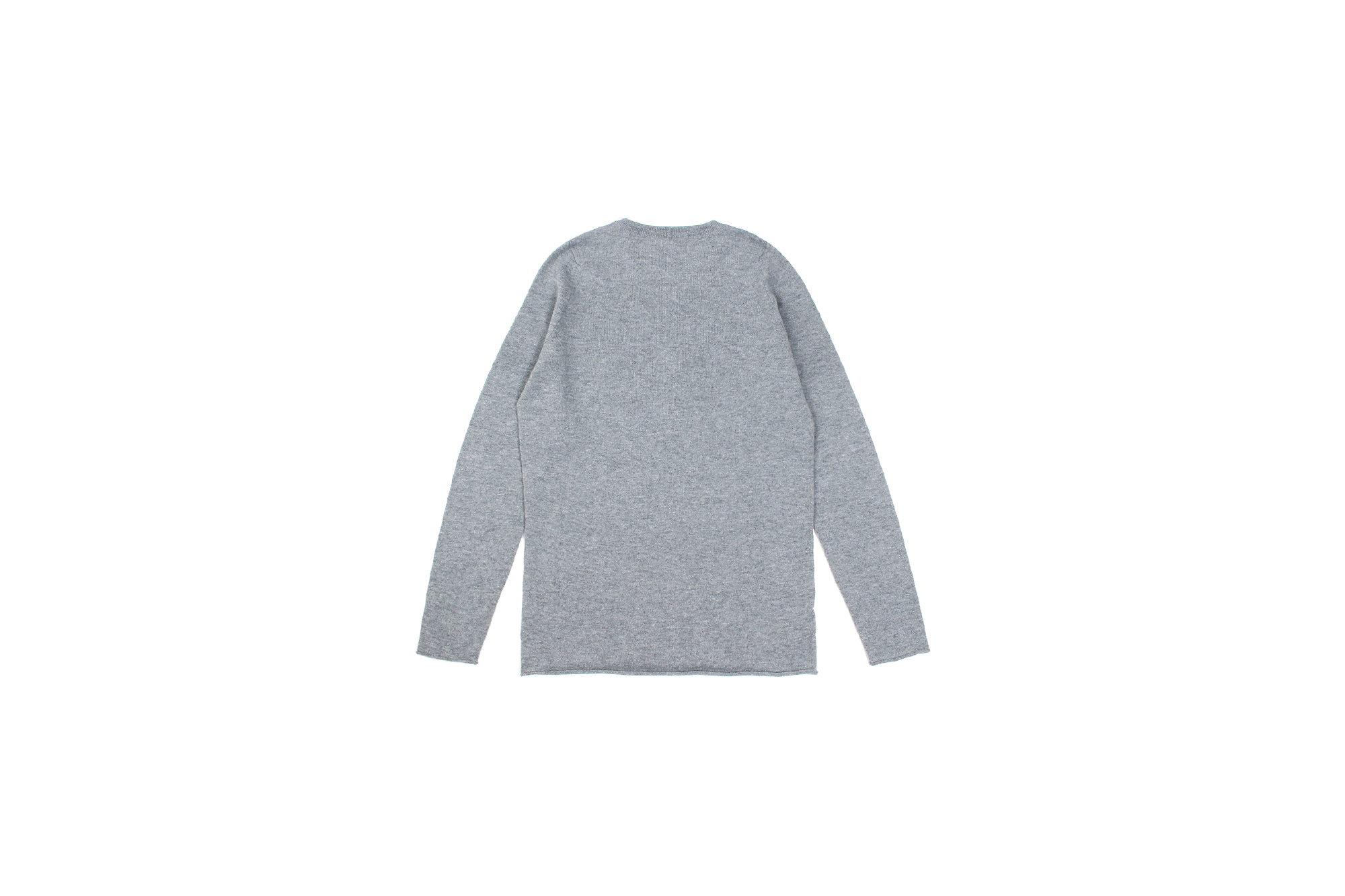 lucien pellat-finet(ルシアン ペラフィネ) Cashmere Crew Neck Sweater カシミア クルーネック セーター FELT GREY (グレー) made in scotland (スコットランド製) 2020 春夏新作 愛知 名古屋 altoediritto アルトエデリット lucienpellatfinet インターシャ 無地