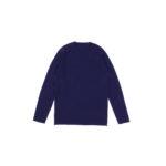 lucien pellat-finet(ルシアン ペラフィネ) Cashmere Crew Neck Sweater カシミア クルーネック セーター LIQUORICE (パープル) made in scotland (スコットランド製) 【Alto e Diritto 別注 // 無地】のイメージ