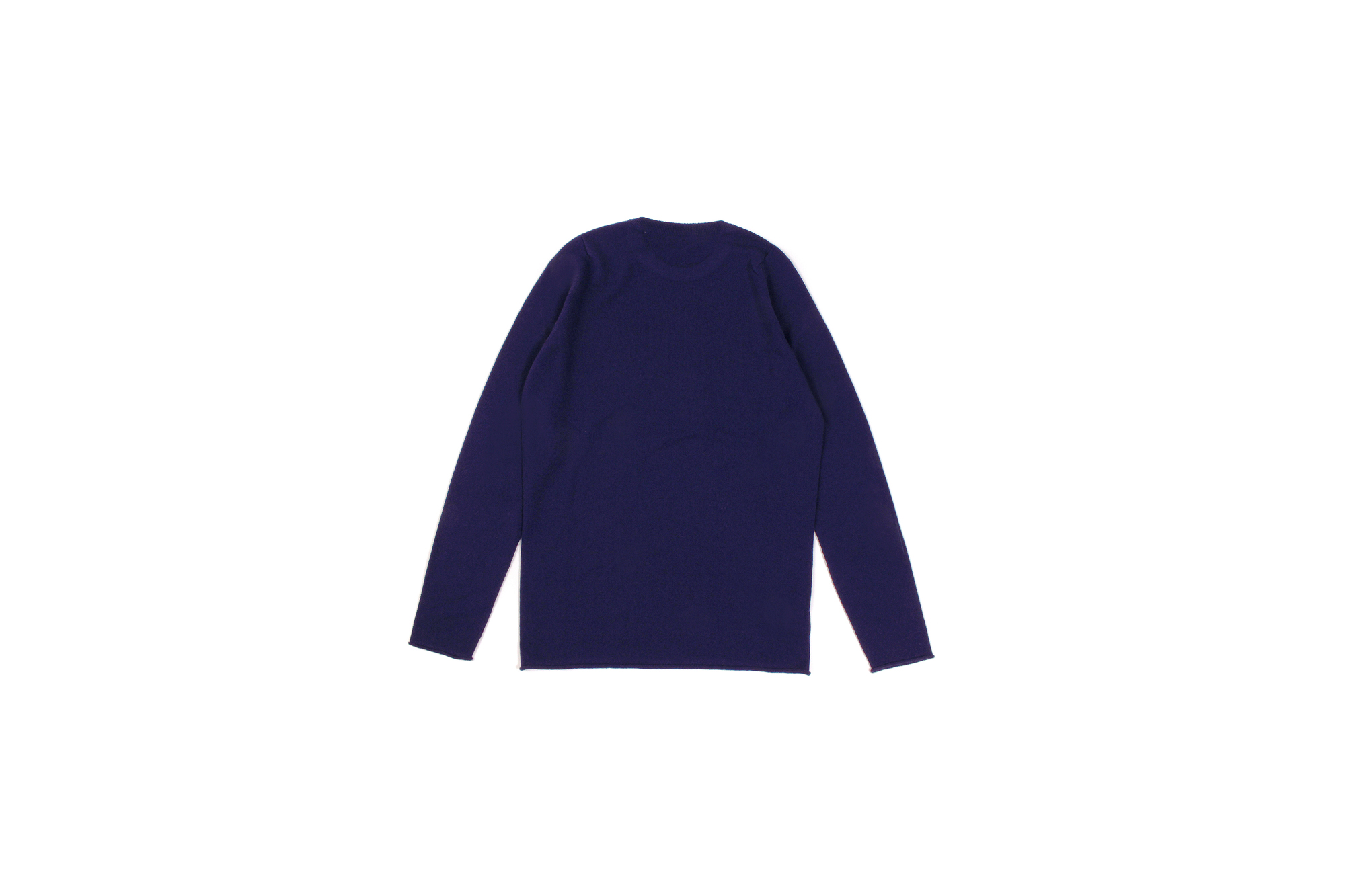 lucien pellat-finet(ルシアン ペラフィネ) Cashmere Crew Neck Sweater カシミア クルーネック セーター LIQUORICE (パープル) made in scotland (スコットランド製) 2021 秋冬新作  名古屋 altoediritto アルトエデリット lucienpellatfinet インターシャ 無地