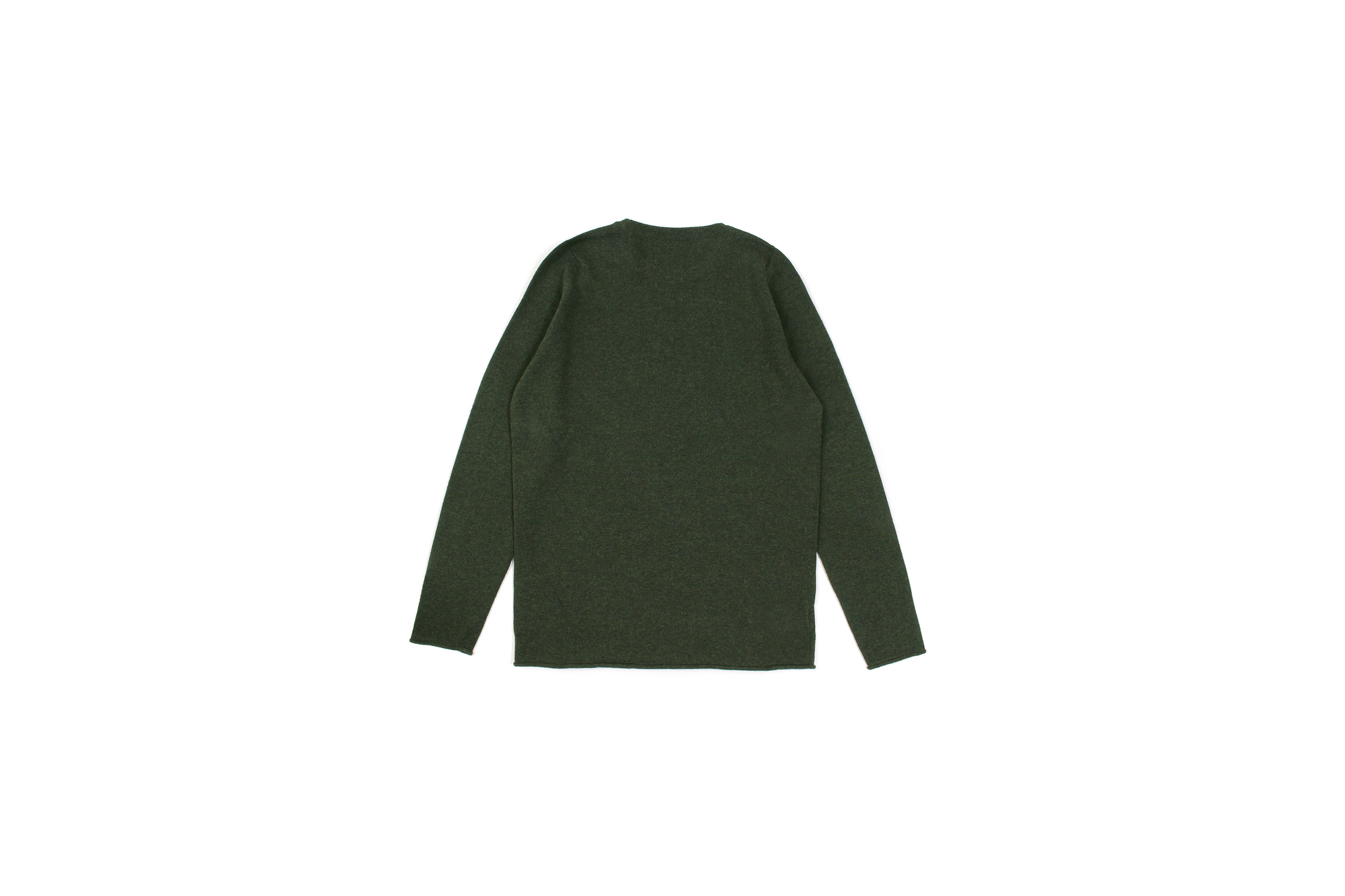 lucien pellat-finet(ルシアン ペラフィネ) Cashmere Crew Neck Sweater カシミア クルーネック セーター LODEN (オリーブ) made in scotland (スコットランド製) 2020 春夏新作 愛知 名古屋 altoediritto アルトエデリット lucienpellatfinet インターシャ