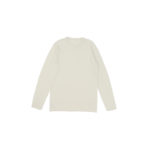 lucien pellat-finet(ルシアン ペラフィネ) Cashmere Crew Neck Sweater カシミア クルーネック セーター WHITE (ホワイト) made in scotland (スコットランド製)  【Alto e Diritto別注 // 無地】のイメージ