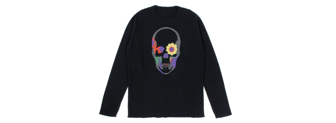 lucien pellat-finet (ルシアン ペラフィネ) Flower Skull Cashmere ...