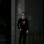 lucien pellat-finet (ルシアン ペラフィネ) Flower Skull Cashmere Sweater (フラワー バブルス スカル カシミア セーター) インターシャ カシミア スカル セーター BLACK(ブラック) made in scotland (スコットランド製) 2020 秋冬新作 【Special Model】【入荷しました】【フリー分発売開始】のイメージ