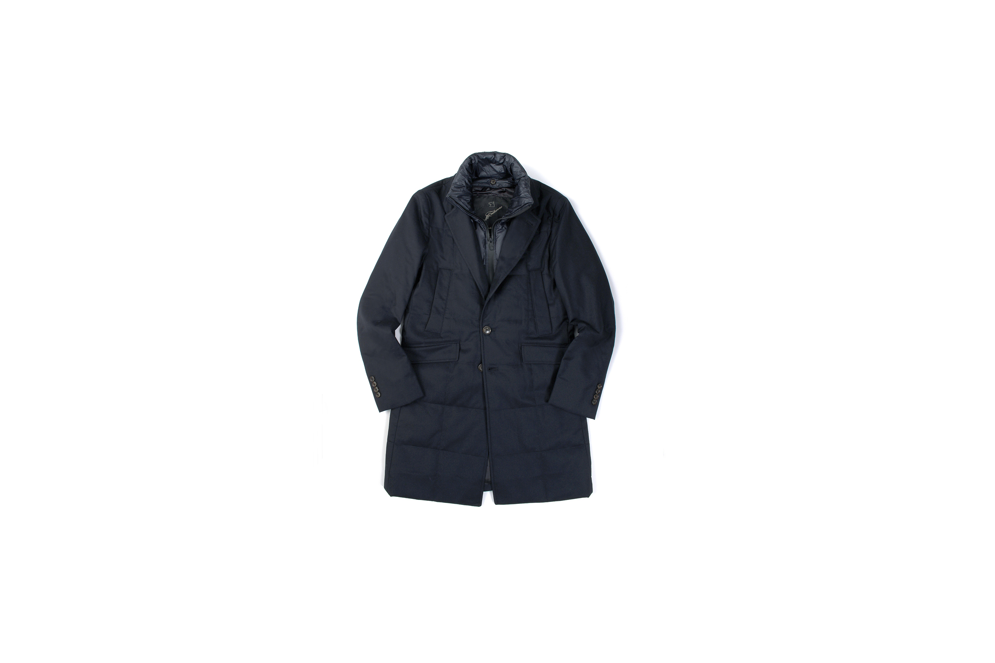 MONTECORE モンテコーレ Chester coat チェスターコート VITALE BARBERIS CANONICO ヴィターレ バルベリス カノニコ フラノウール ダウン チェスターコート NAVY ネイビー・89 イタリア製 2020 秋冬新作 Alto e Diritto altoediritto アルトエデリット 愛知 名古屋