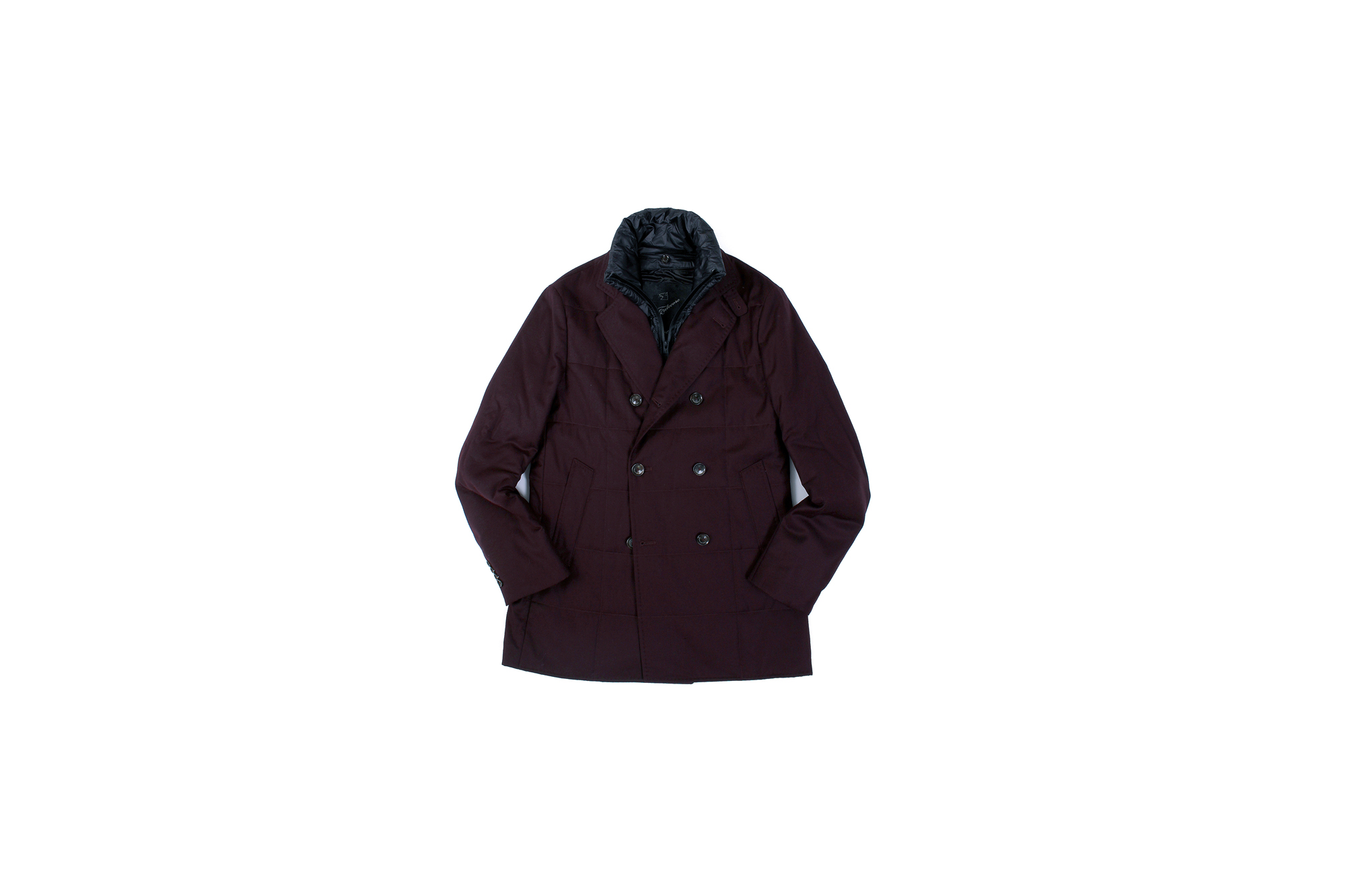 MONTECORE モンテコーレ P-coat Pコート LoroPiana ロロピアーナ RAIN SYSTEM レインシステム フラノウールシルク ダウン ピーコート BORDEAUX (ボルドー・20) 2020 秋冬新作 愛知 名古屋 Alto e Diritto アルトエデリット altoediritto