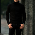ZANONE(ザノーネ) Turtle Neck Sweater (タートルネックセーター) VIRGIN WOOL 100% ミドルゲージ ウールニット セーター BLACK (ブラック・Z0015) made in italy (イタリア製) 2020 秋冬新作 【入荷しました】【フリー分発売開始】のイメージ