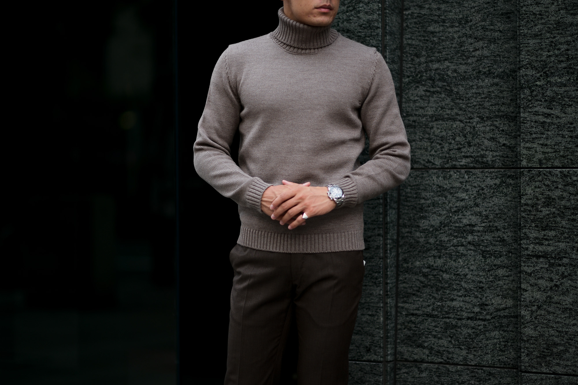 ZANONE(ザノーネ) Turtle Neck Sweater (タートルネックセーター) VIRGIN WOOL 100% ミドルゲージ ウールニット セーター GREGE (グレージュ・Z2873) made in italy (イタリア製) 2020 秋冬 【ご予約受付中】愛知 名古屋 altoediritto アルトエデリット タートル