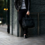 ACATE × cuervo bopoha (アカーテ × クエルボ ヴァローナ) GHIBLI (ギブリ) Montblanc leather (モンブランレザー) トートバッグ レザーバッグ NERO (ネロ) MADE IN ITALY (イタリア製) 2020 AW 【Special Special Special Model】のイメージ