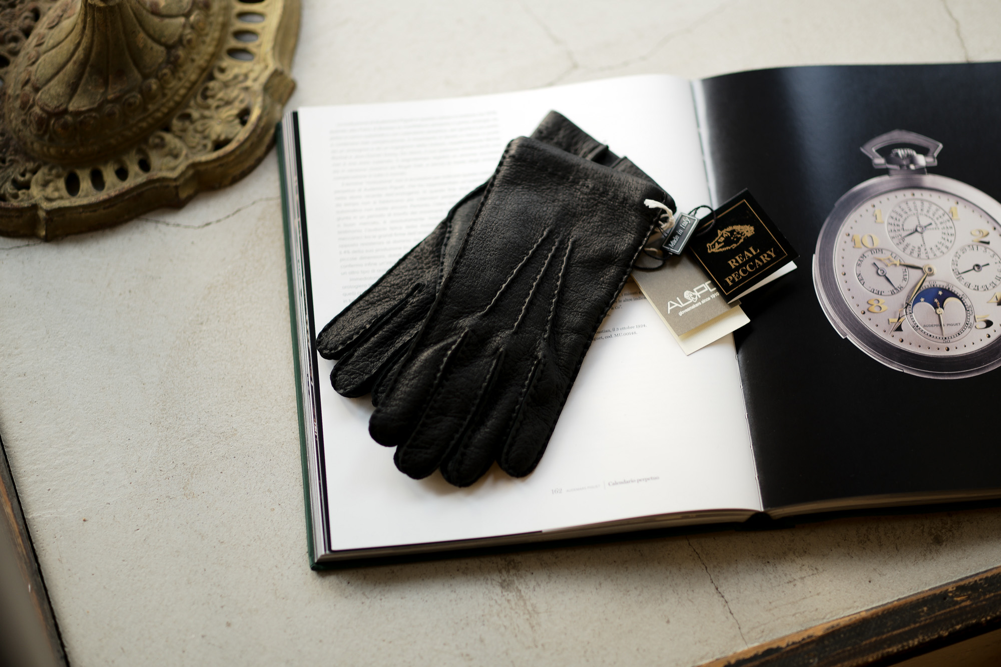 ALPO (アルポ) Peccary Cashmere Lining Gloves (ペッカリー カシミア ライニング グローブ) カシミア