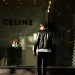 CELINE (セリーヌ) CLASSIC BIKER CALF SKIN (クラシックバイカー カーフスキン) カーフレザー ダブル ライダース ジャケット BLACK (ブラック) Made in italy (イタリア製) 2020 秋冬新作のイメージ