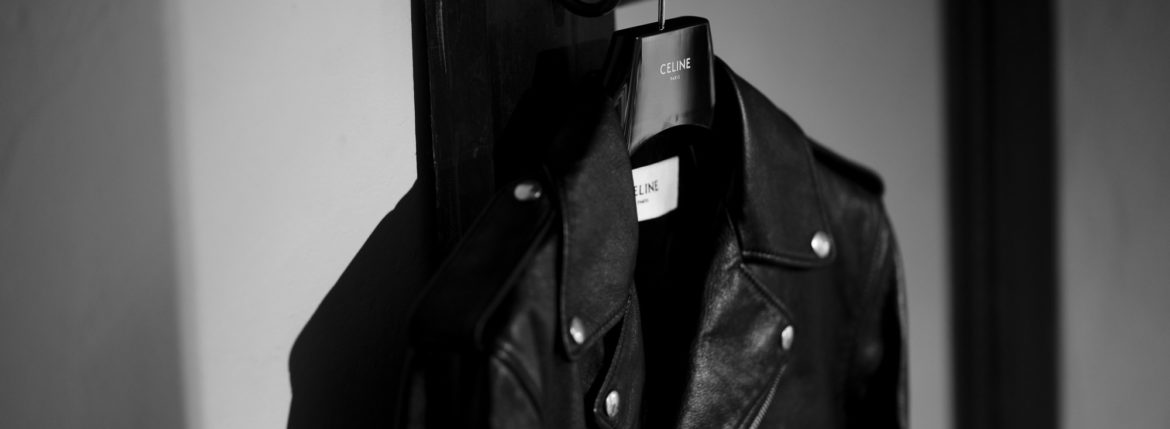 CELINE CLASSIC BIKER CALF SKIN LEATHER DOUBLE RIDERS BLACK 2020AW 【Special Model】セリーヌ クラシックバイカー カーフスキン ダブルライダース レザージャケット ライダースジャケット ブラック 2020秋冬新作 Alto e Diritto altoediritto アルトエデリット 愛知 名古屋