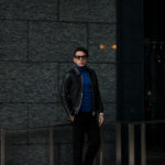 cuervo bopoha (クエルボ ヴァローナ) Satisfaction Leather Collection (サティスファクション レザー コレクション) TOM (トム) BUFFALO LEATHER (バッファロー レザー) シングル ライダース ジャケット BLACK (ブラック) MADE IN JAPAN (日本製) 2020 秋冬新作のイメージ